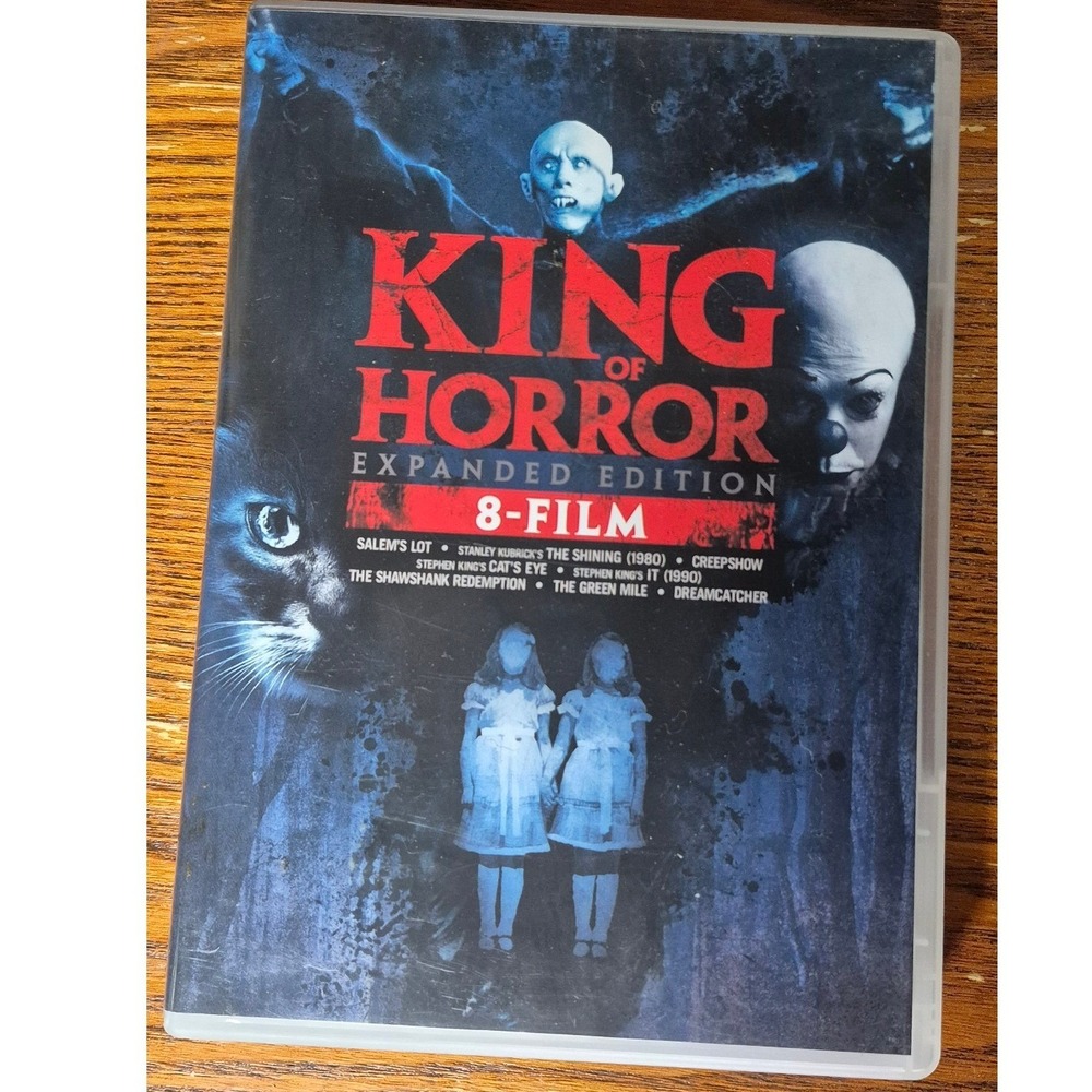 King of Horror Expanded Edition 8 Film DVD Set Stephen King Collection IT